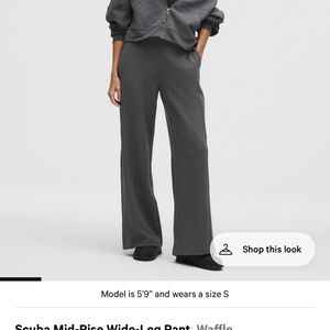 lululemon athletica Scuba Wide Leg Pant Waffle